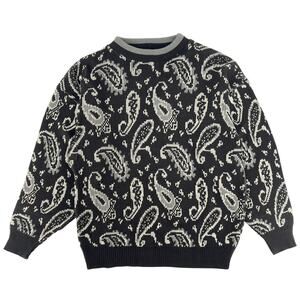 90s paisley crewneck sweater Gitano 1990s vintage